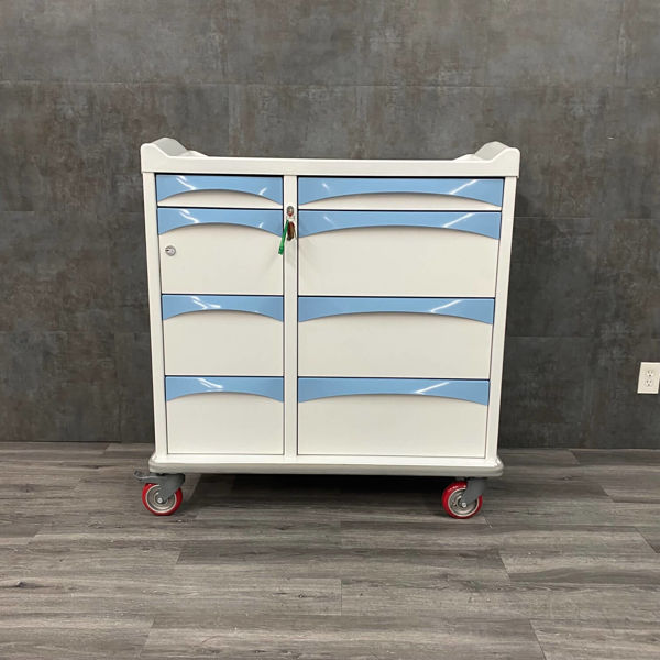 Picture of Capsa Healthcare Oversize Treatment Cart with lock