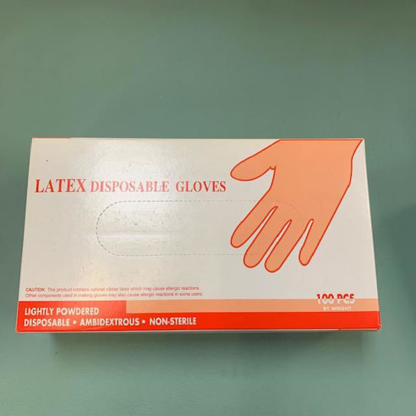 Picture of Assorted Box of 100 Powdered Latex Gloves